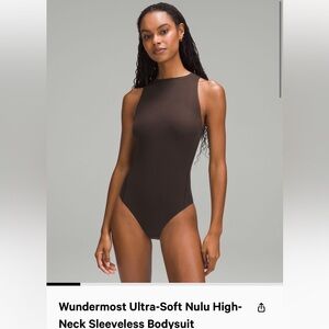 Wundermost ultra-soft nulu high-neck sleeveless bodysuit